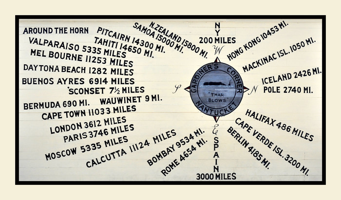 Nantucket, the center of the world. A compass and mileage directory.