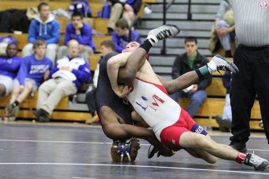 WCAC wrestling match. Fierce!
