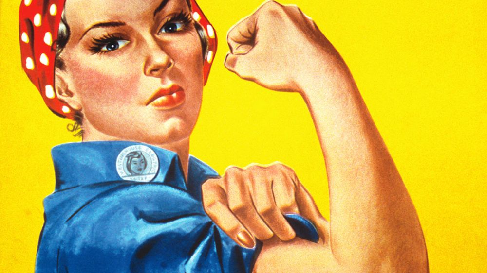 a slice of the WWII we can do it poster.