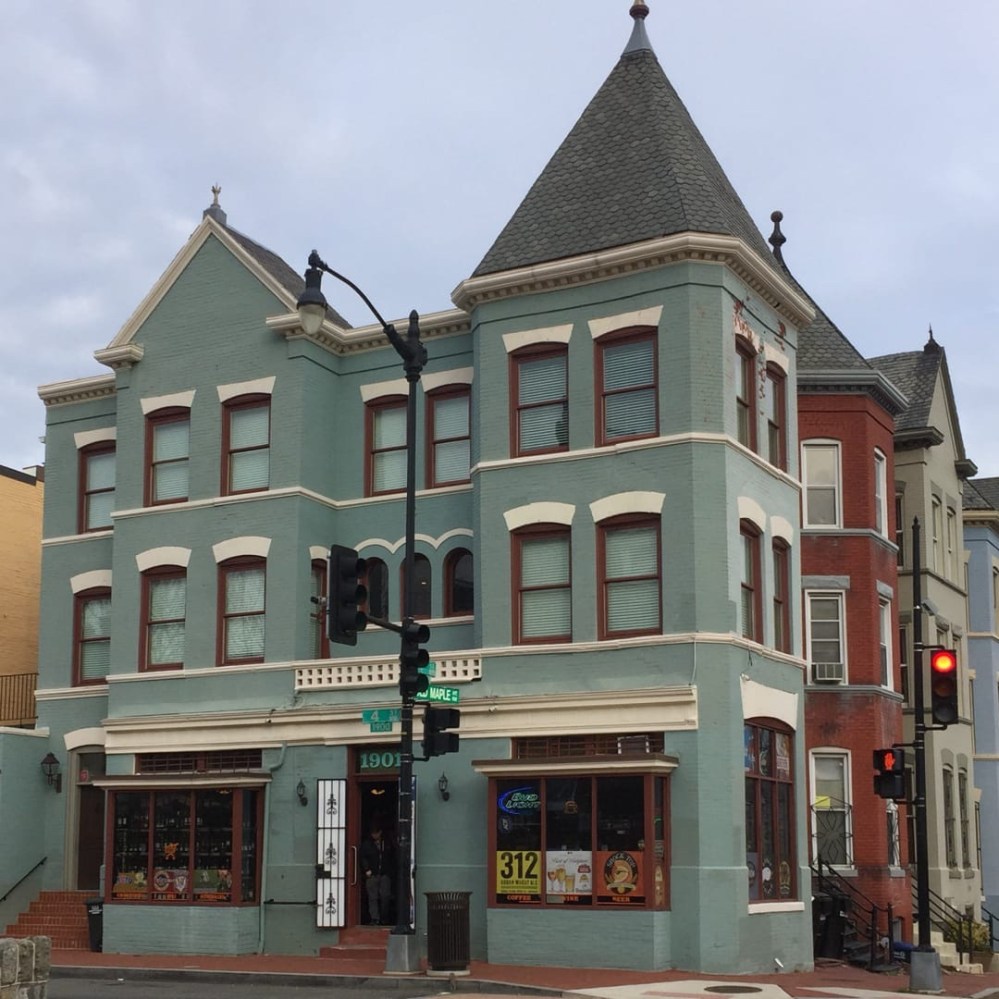A restored store on Old Maple and 4th, NW.