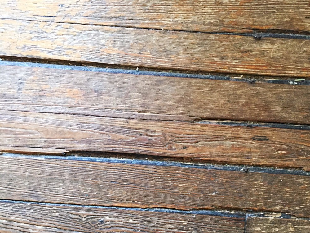 Some very, very, very well-worn floorboards. 